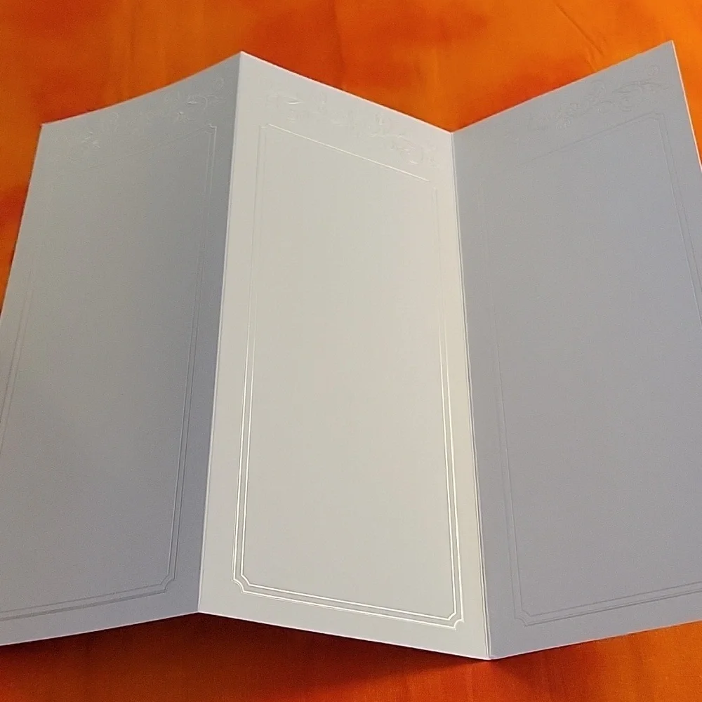 Studio His & Hers Wedding Programs 9 1/2 x 12 White New